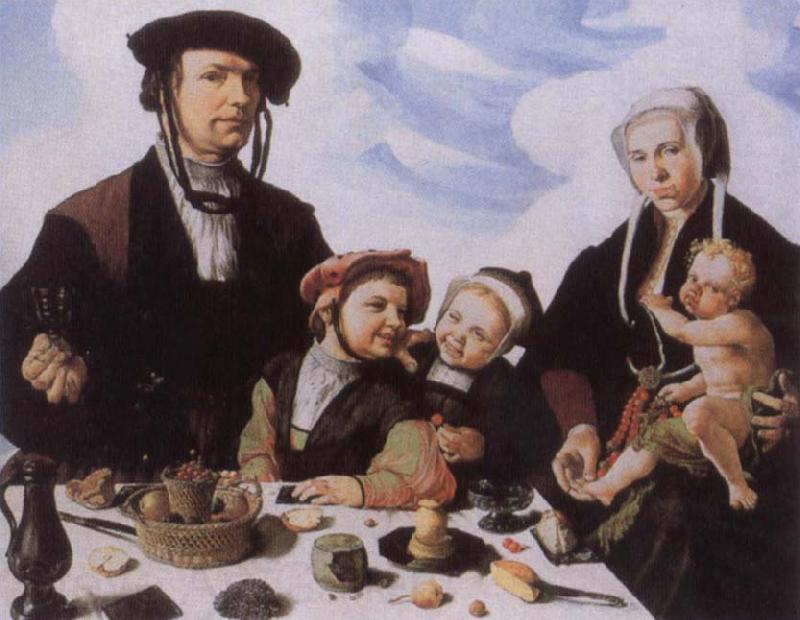 Maerten Jacobsz van Heemskerck Family portrait Spain oil painting art
